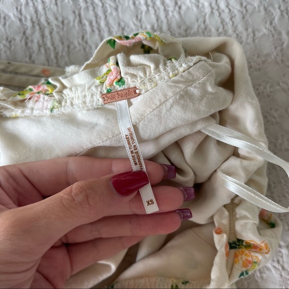 Free People Light Yellow Floral Ruffled Sundress - Picture 4 of 5